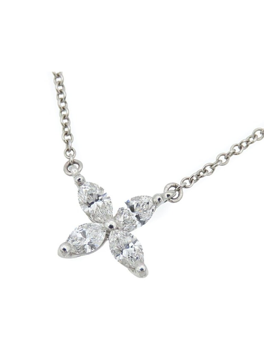 Tiffany & Co Victoria Pendant Platinum Small Diamond Necklace